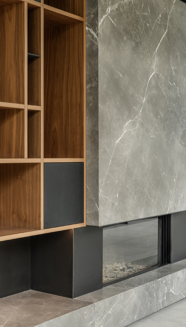 Haardbekleding - Fior de bosco - Marmer