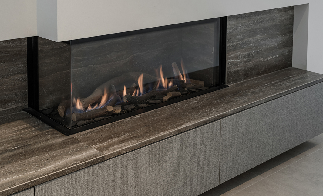 Haardbekleding - Geo gris - Keramiek